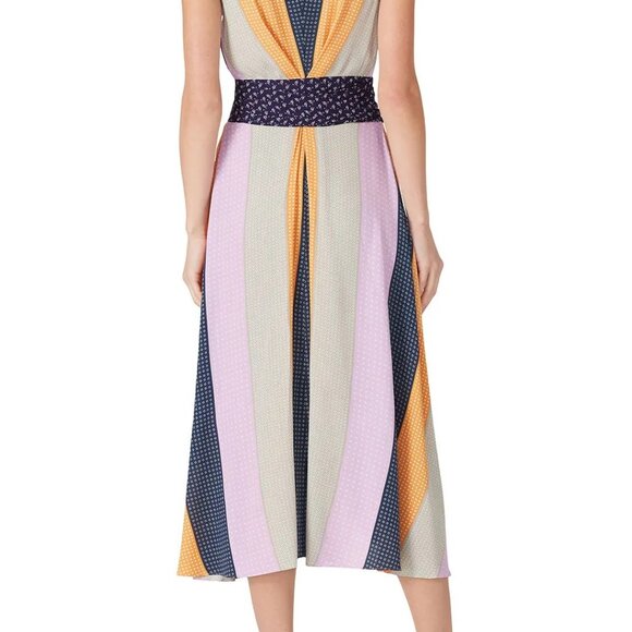 Nicole Miller - Pastel Striped Midi Dress - Picture 4 of 5